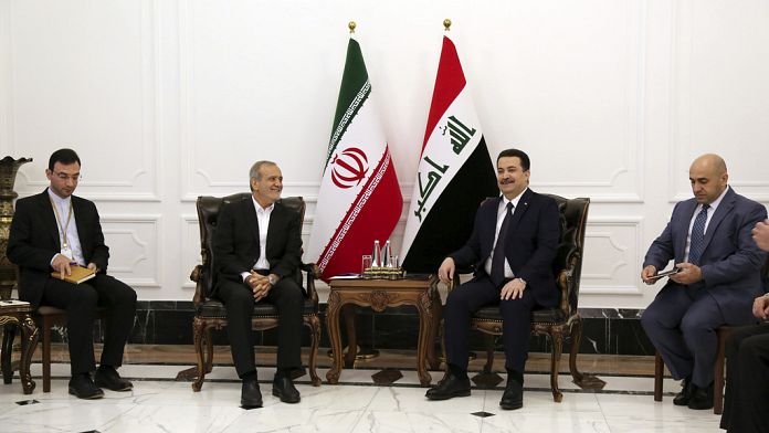 Iran’s Pezeshkian seeks to cement ties in Iraq on his first trip abroad as president