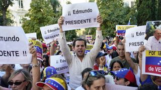 Manifestação em Madrid.