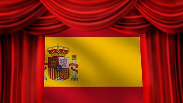 Closed curtains on Spain