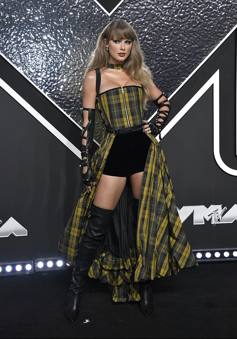 Taylor Swift arrives at the MTV Video Music Awards on Wednesday, 11 September 2024