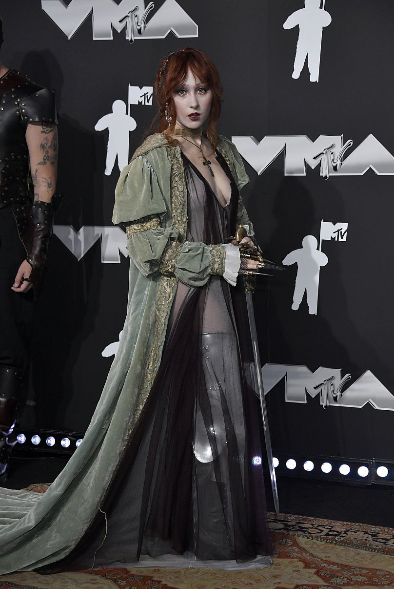 Chappell Roan arrives at the MTV Video Music Awards on Wednesday, 11 September 2024.