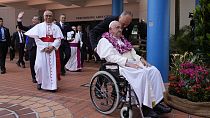 Papa Francisco en su visita a Singapur. 