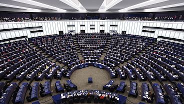 A sessão plenária do Parlamento Europeu em Estrasburgo