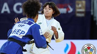 La Japonaise Kisumi Omori, a remporté sa troisième médaille d'or au Grand prix de judo de Zagreb.