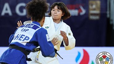 La Japonaise Kisumi Omori, a remporté sa troisième médaille d'or au Grand prix de judo de Zagreb.