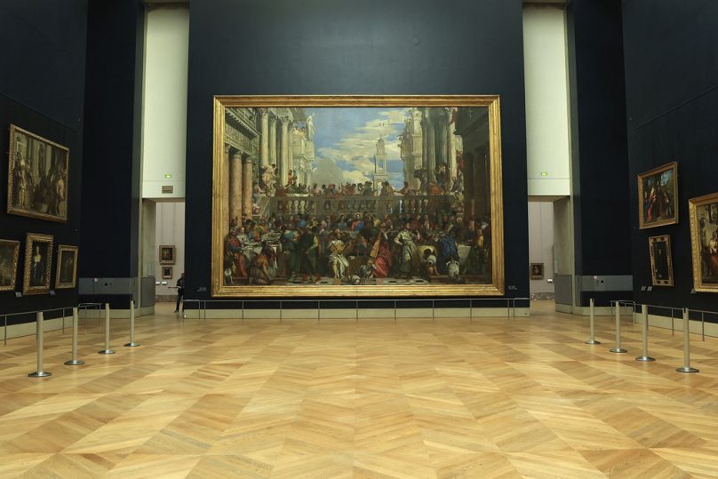 Il dipinto "Le nozze di Cana" di Veronese, museo del Louvre, Parigi