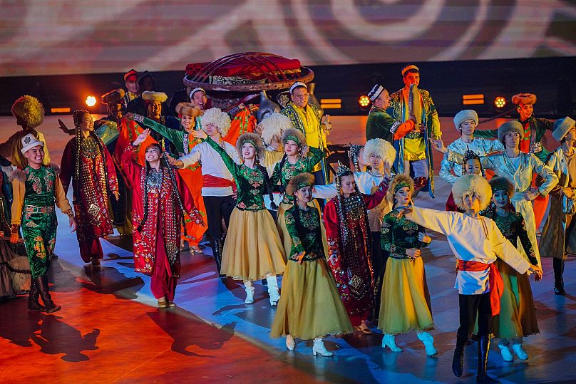 The opening ceremony of the World Nomad Games