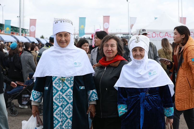 Attendees pose for a photo