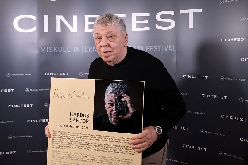 El director de fotografía Sándor Kardos, ganador del Lifetime Achievement Award de este año, antes de la ceremonia de premiación el 14 de septiembre de 2024 