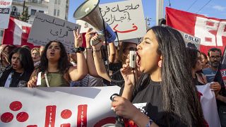 Tunisians continue with protests against president Kais Saied, before October 6th election