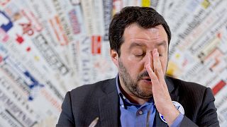 ARCHIVO: El líder del partido Lega, Matteo Salvini, habla durante una rueda de prensa en el Club de Prensa Extranjera en Roma, 22 de febrero de 2018.