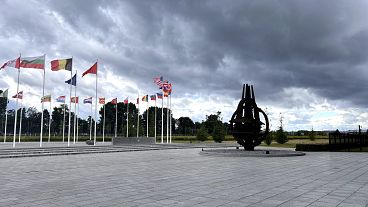 Flying the flag for security and peace at NATO HQ in Brussels