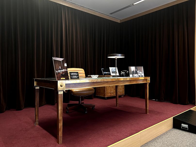 A replica of the office of the former NATO Secretary General