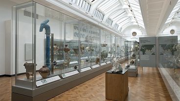 The ceramics gallery at London's V&A Museum