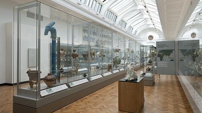 The ceramics gallery at London's V&A Museum