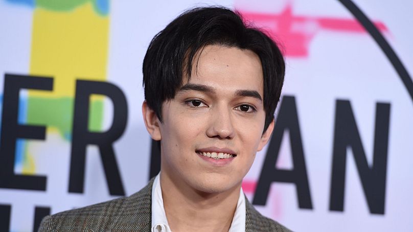 Dimash Kudaibergen arrives at the American Music Awards at the Microsoft Theater on Sunday, 19 November 2017.