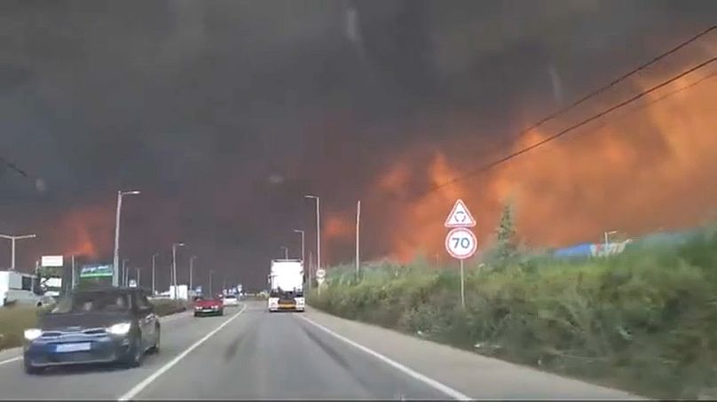 Un incendie dans le district d'Aveiro au Portugal