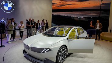 The BMW Vision Neue Klasse pictured at a car show in Munich last September