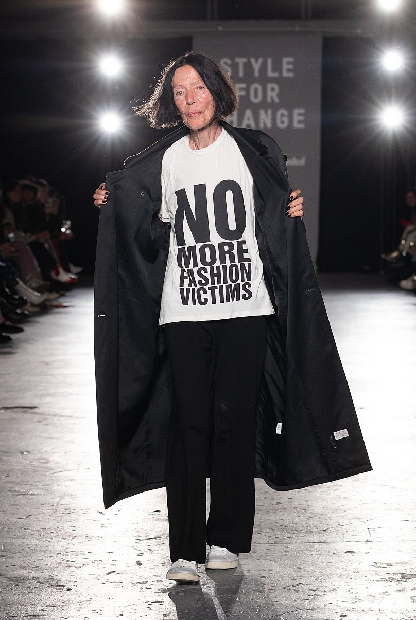 Katharine Hamnett in Oxfam's Style For Change show in partnership with Vinted