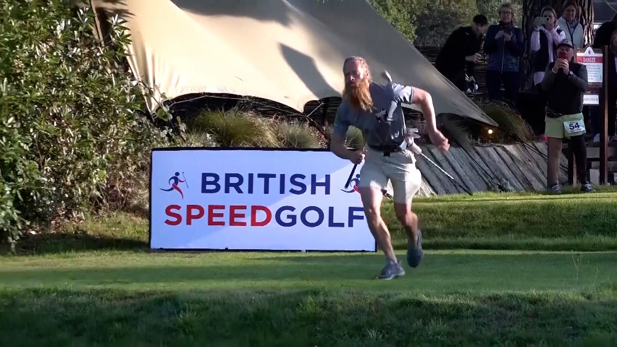 Video. Global competitors race in British Speedgolf championships