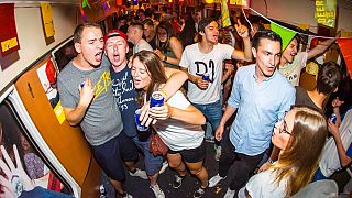 All aboard the Sziget Express: Would you enjoy dancing your way through a long journey?