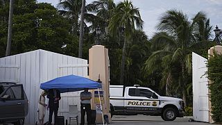 Un veicolo dei Secret Service davanti alla residenza di Donald Trump Mar-a-Lago, 16 settembre 2024