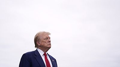 Donald Trump durante uma conferência de imprensa realizada no Trump National Golf Club Los Angeles em Rancho Palos Verdes, Califórnia, sexta-feira, 13 de setembro de 2024