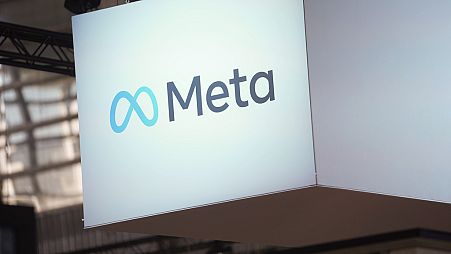 The Meta logo is seen at the Vivatech show in Paris, France, Wednesday, June 14, 2023.