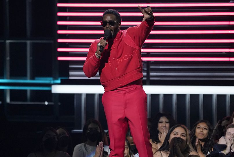 Host Sean "Diddy" Combs presents the revolt Black excellence award at the Billboard Music Awards, May 15, 2022