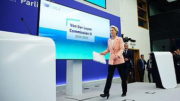 Ursula von der Leyen presented her new team in Strasbourg.