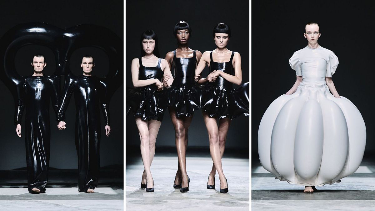 HARRI showcase latest jaw-dropping inflatable latex designs at London Fashion Week