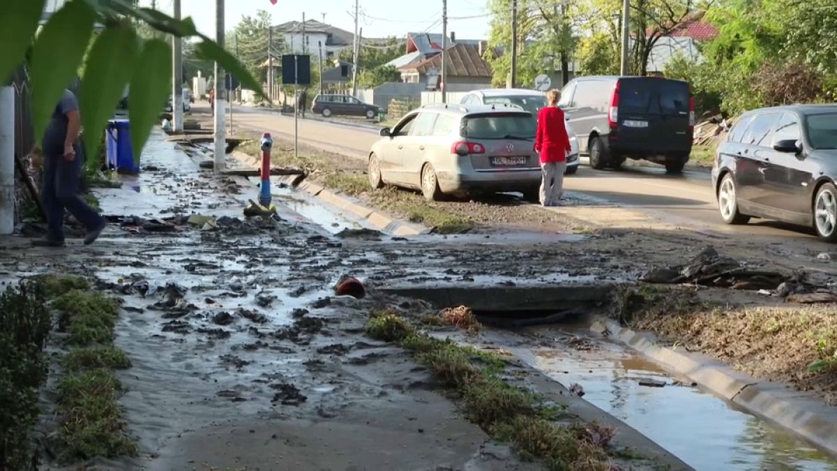 Severe flooding causes widespread devastation in Romania's Galati County