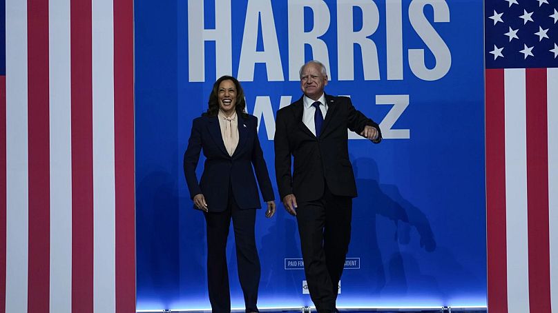 Harris és Waltz Philadelphiában, 2024 szeptember 3.