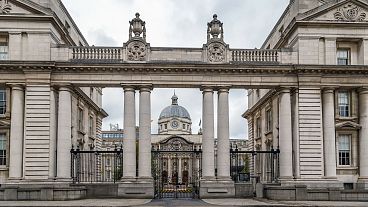 Government buildings in Dublin, Ireland.