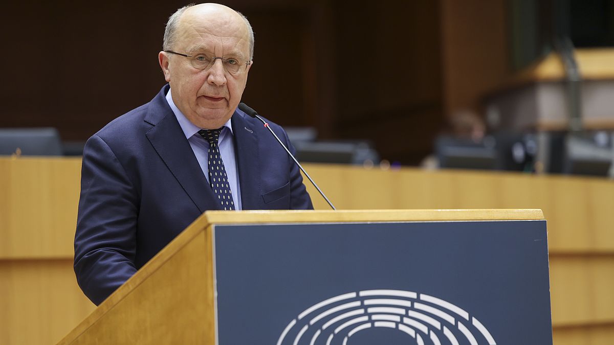 El eurodiputado Andreus Kubilius (Lituania/PPE) en el Parlamento Europeo.