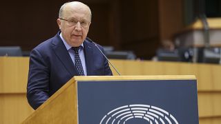 El eurodiputado Andreus Kubilius (Lituania/PPE) en el Parlamento Europeo.