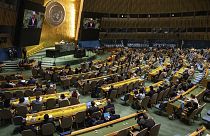 António Guterres, United Nations Secretary-General, speaks during the 79th session of the United Nations General Assembly, Tuesday, Sept. 10, 2024.