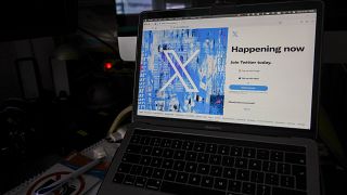 A view of a laptop shows the Twitter sign-in page with their logo, in Belgrade, Serbia, Monday, July 24, 2023