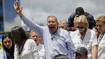 Opposition presidential candidate Edmundo Gonzalez leads a demonstration in Caracas, July 30, 2024.