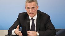 NATO Secretary-General, Jens Stoltenberg, speaks at the Munich Security Conference in Munich, Germany, Saturday, Feb. 18, 2018