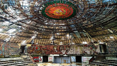 The UFO-shaped Buzludzha monument was abandoned after the fall of the Communist regime in Bulgaria.