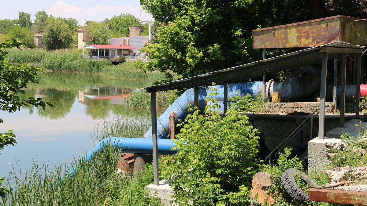 A Soviet-era water pump in Armenia.