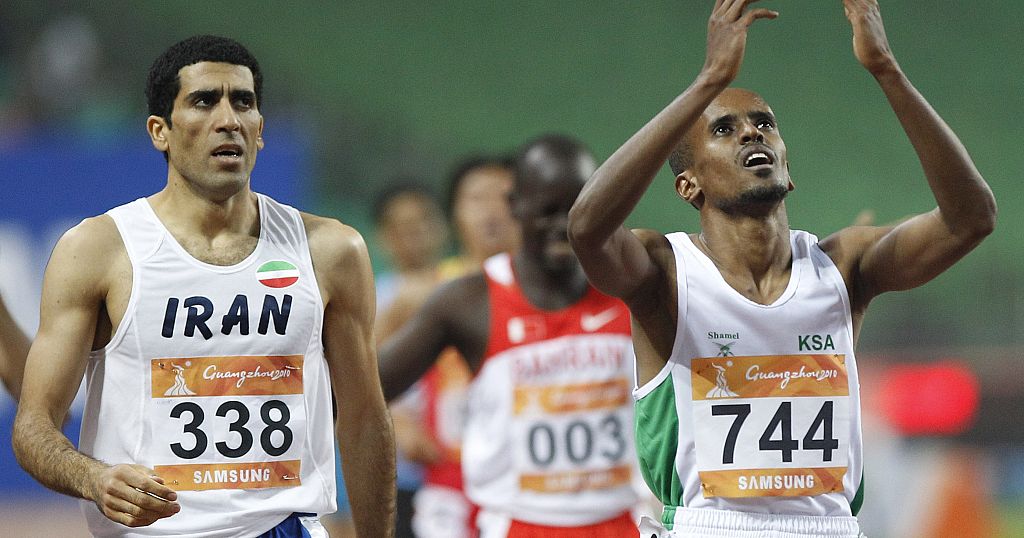 Top Saudi middle-distance runner Mohammed Shaween training in Rabat