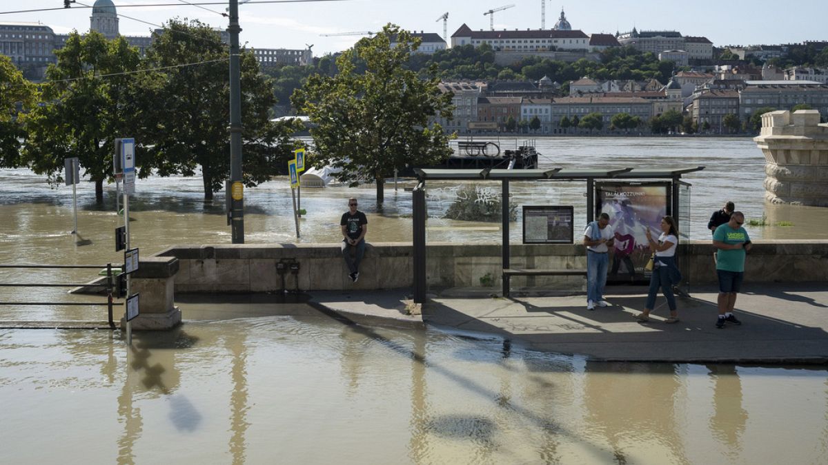 Flood levels rise in Hungary, causing road closures and suspension of some transport services