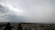 Una vista de Atenas desde el Ática.