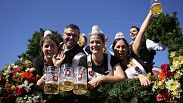 Die Oktoberfestwirte treffen zum Beginn des 189. Oktoberfests ein. München, 21. September 2024.