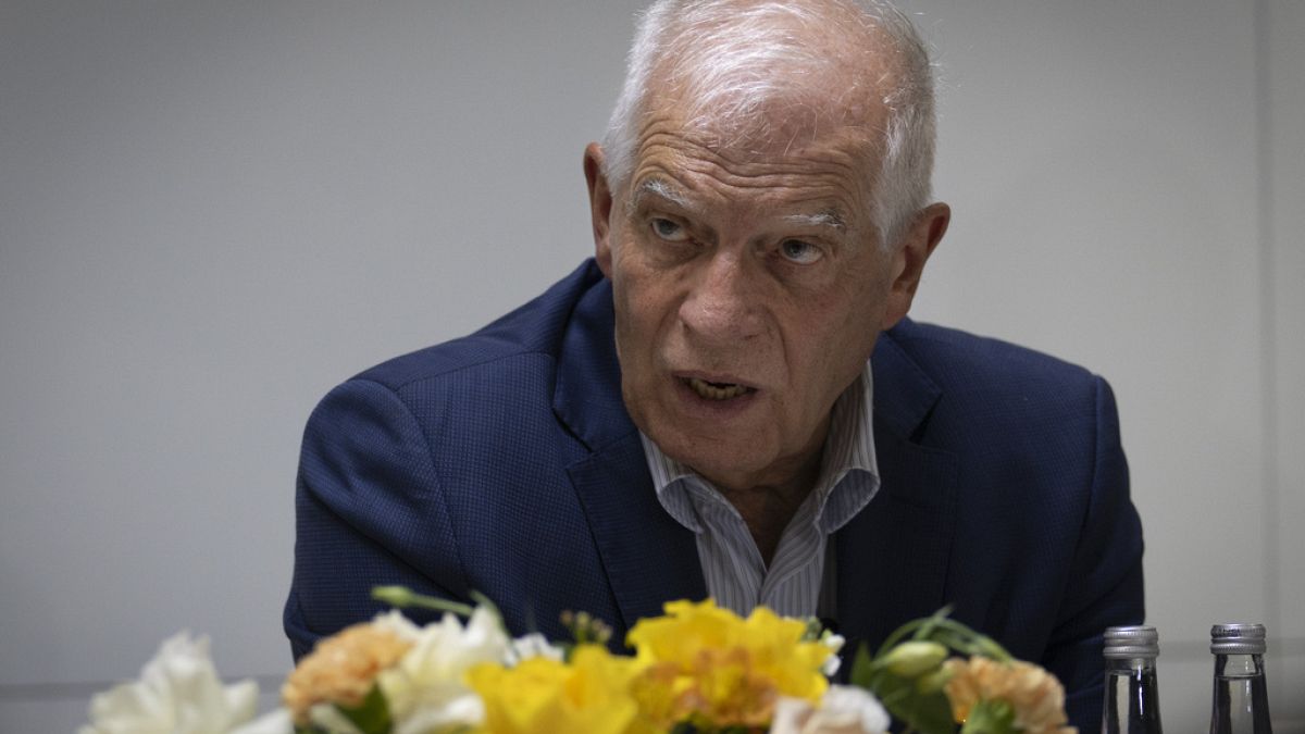 FILE - European Union foreign policy chief Josep Borrell speaks during a press conference in Dubai, United Arab Emirates on 17 September, 2024.