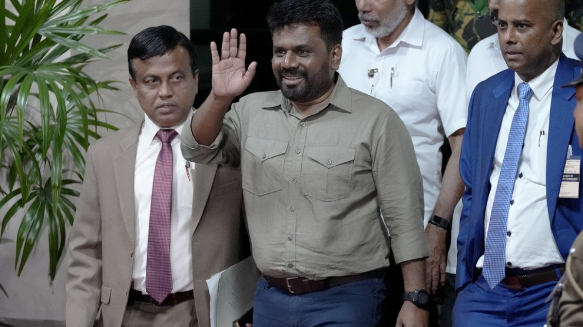 Anura Kumara Dissanayake après son élection le 23 septembre. 