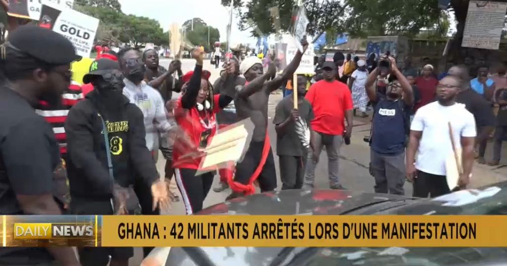 Ghana police arrest dozens of protesters denouncing the government’s handling of the economy