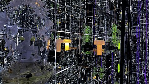 An installation by Czech group Designblok during Brussels Design September